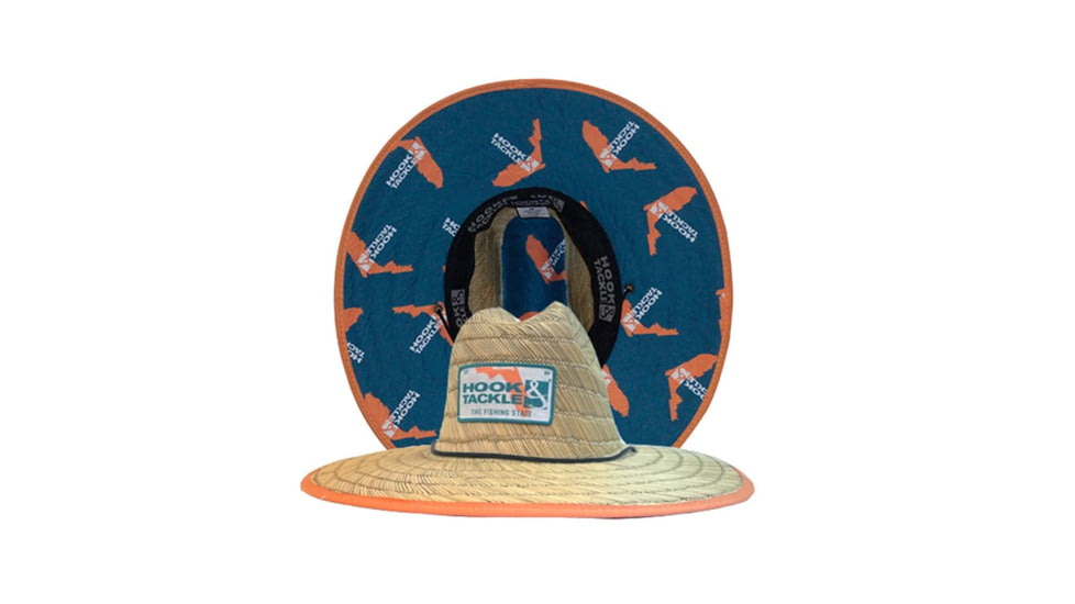Hook &amp; Tackle Florida Tag Straw Hat, M015025-060-M/L