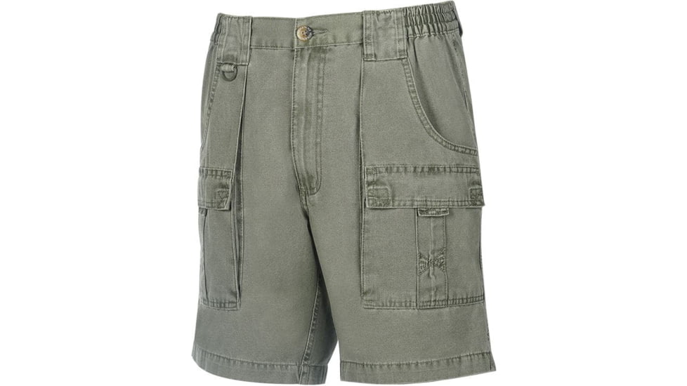Hook &amp; Tackle Mens Beer Can Island Cargo Cott. Fishing Short, M019910-281-38