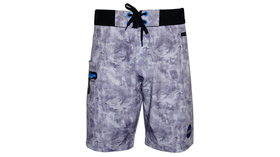 Hook &amp; Tackle Mens Camo Hex Stretch Fishing Boardshort, M016011-202-30