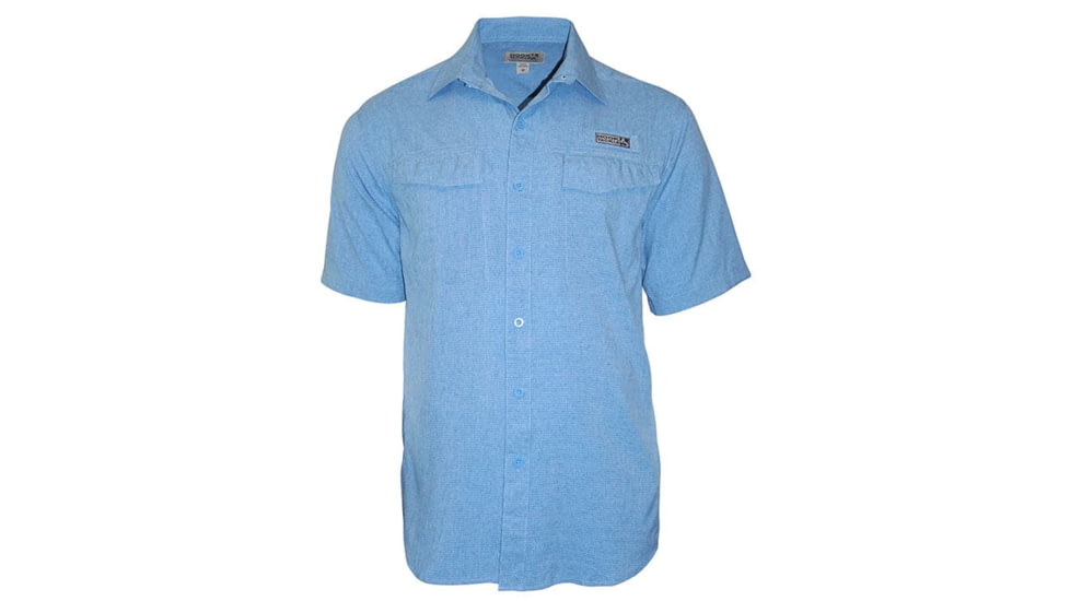 Hook &amp; Tackle Mens Captiva Island S/S UV Vented Fishing Shirt, M01061S-208-XL