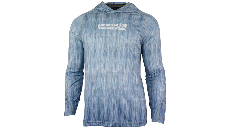Hook &amp; Tackle Mens Fractal UV Fishing Hoodie, M0135008H-600-L