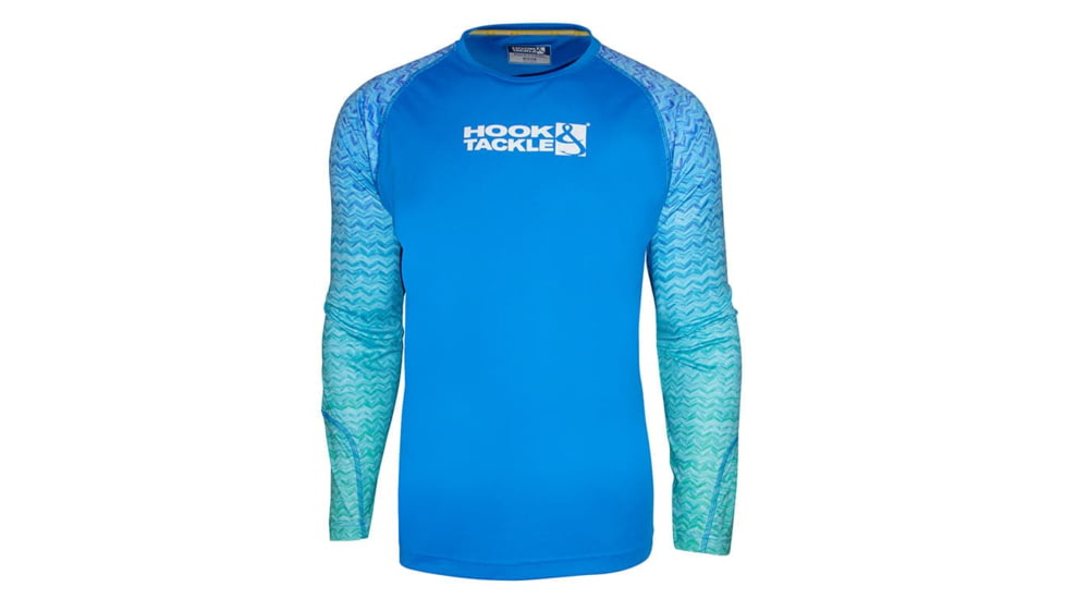 Hook &amp; Tackle Youth Gradient Waves UV Fishing Shirt 8-20, C013982L-251-M