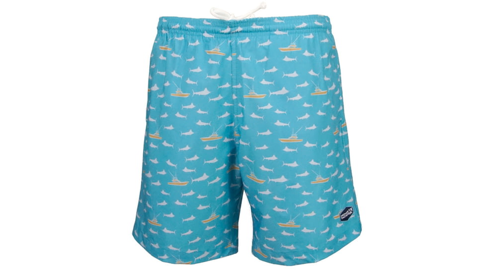 Hook &amp; Tackle Mens Marlin Boat Fishing Swim Trunk, M016170-405-M