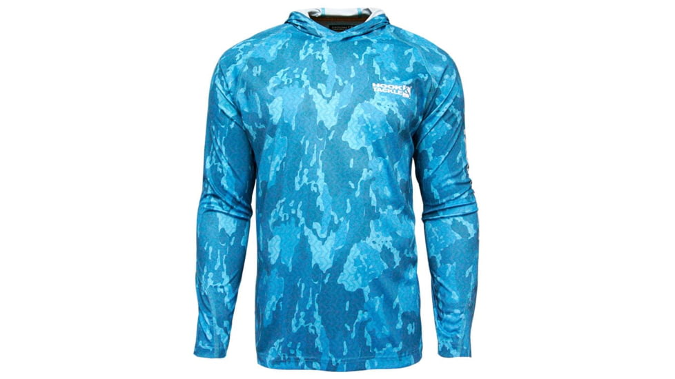 Hook &amp; Tackle Mens Reef Bay L/S UV Fishing Hoodie, M013860-250-XL