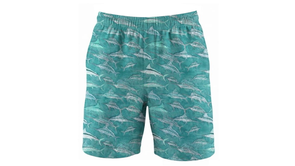 Hook &amp; Tackle Mens The Marlins Fishing Swim Trunk, M016176-205-M