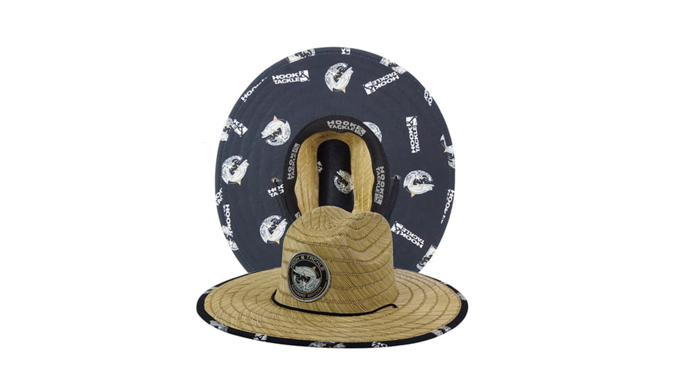 Hook &amp; Tackle Tarpon Leap Straw Hat, M015001-060-L/XL