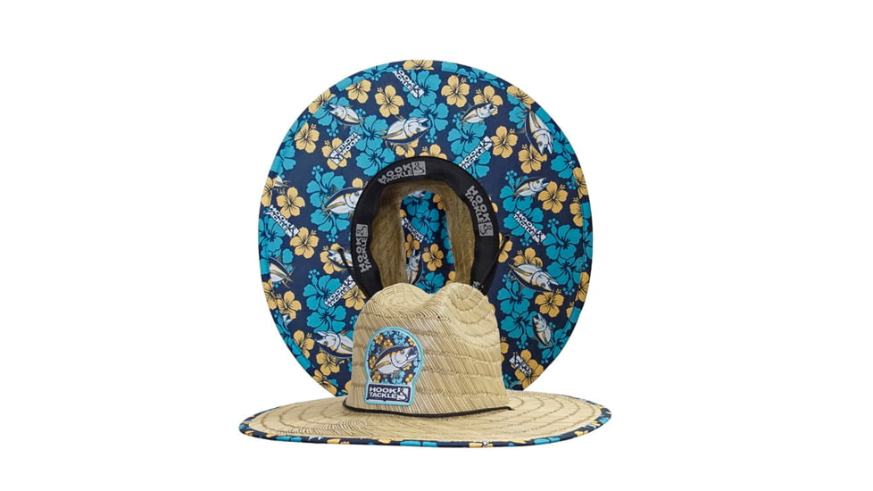 Hook &amp; Tackle Tuna Tropical Straw Hat, M015003-060-L/XL