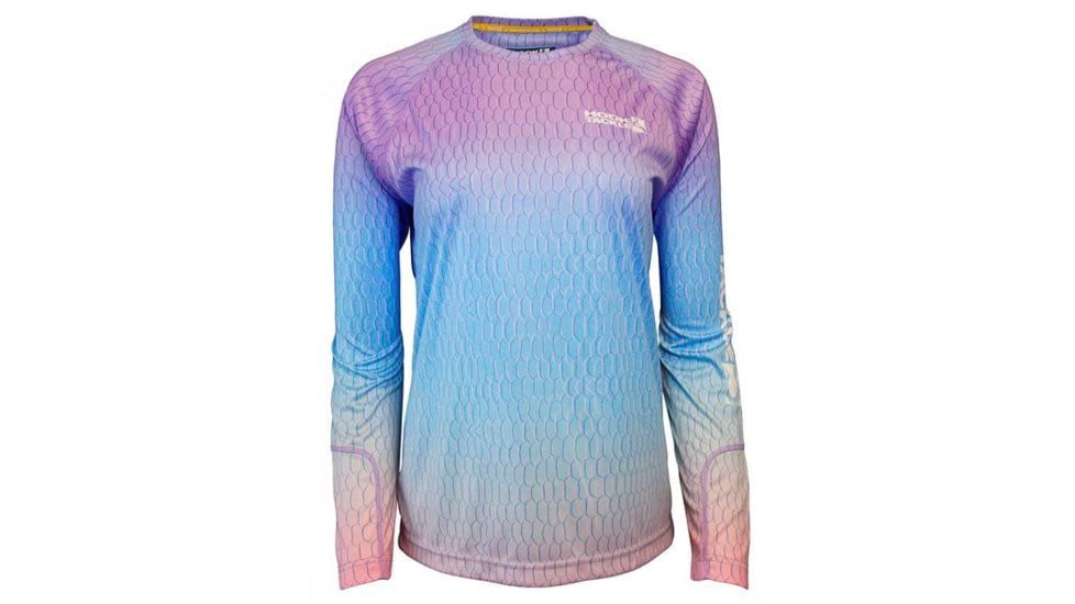 Hook &amp; Tackle Womens Fish Scale L/S UV Fishing Shirt, W013017-965-M
