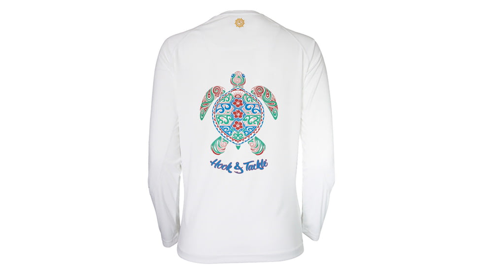 Hook &amp; Tackle Womens Turtle Mystique L/S UV Fishing Shirt, W01337L-001-L