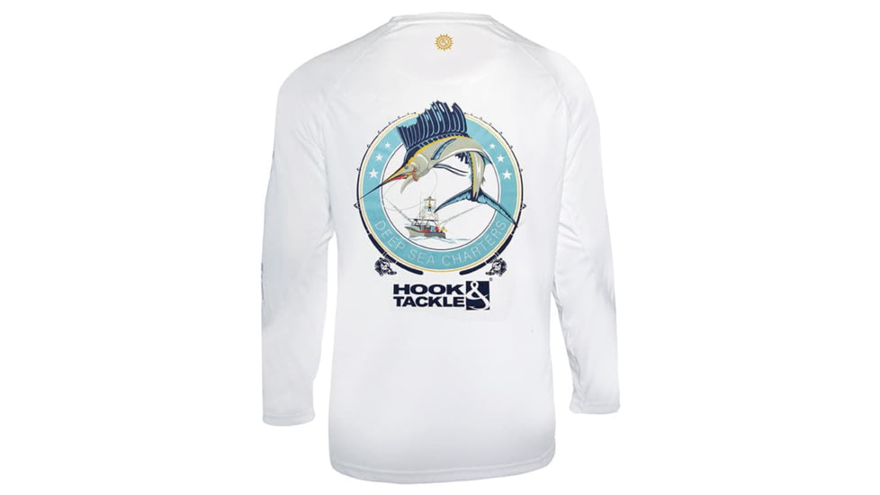 Hook &amp; Tackle Youth Sail Fishing UV Fishing Shirt 8-20, C013948L-001-XL