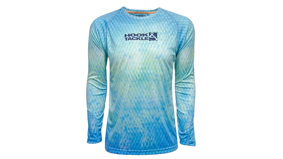 Hook &amp; Tackle Youth Scaly UV Fishing Shirt 8-20, C013926-406-M