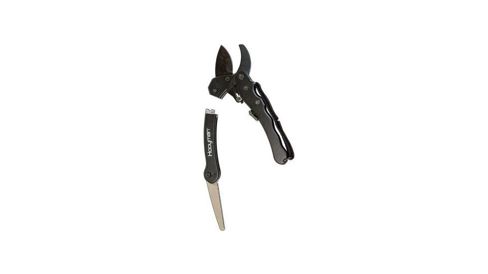 Hooyman Saws Ratchet Pruner w/Detachable High Carbon Steel Saw Blade,Aluminum Black 655229