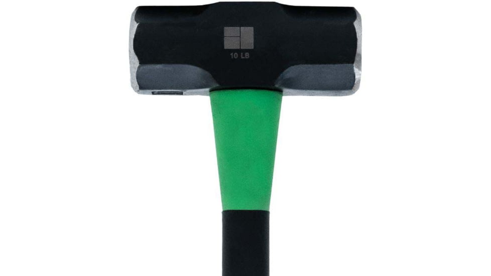 Hooyman Sledge Hammer, 10lb, 36in, Black/Green, 1112259