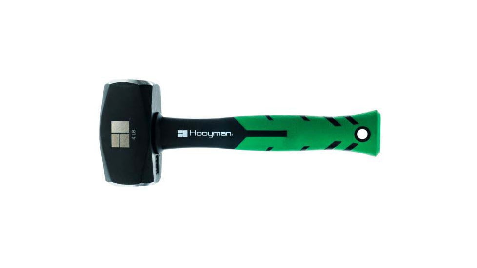 Hooyman Sledge Hammer, 4lb, 11in, Black/Green, 1112254