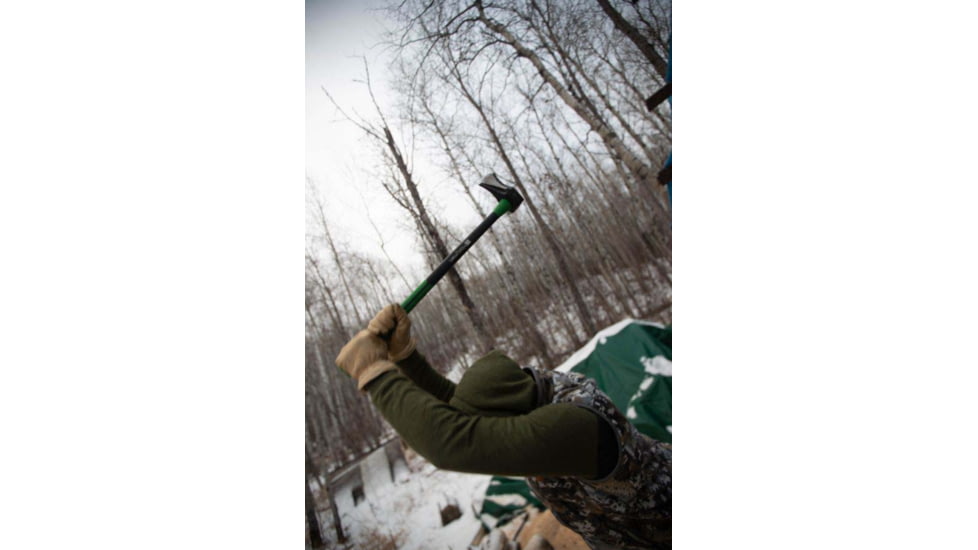 Hooyman Splitting Maul Axe, 8lbs, 36in, Black/Green, 1112248