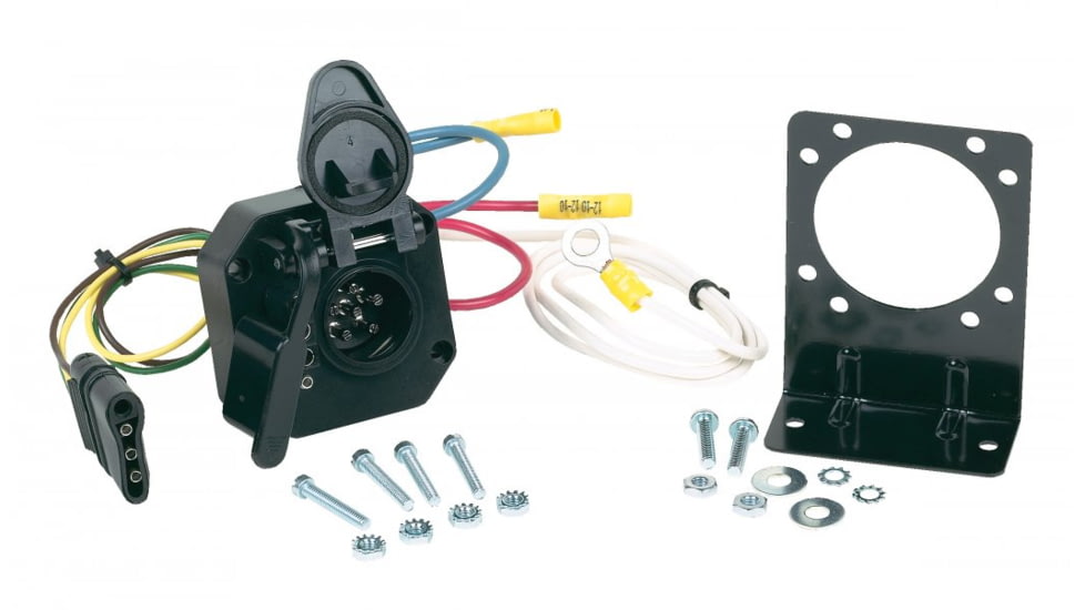 Hopkins Towing Solutions Multi Tow 4 Flat To 6 Round And 4 Flat Adapter, 47175