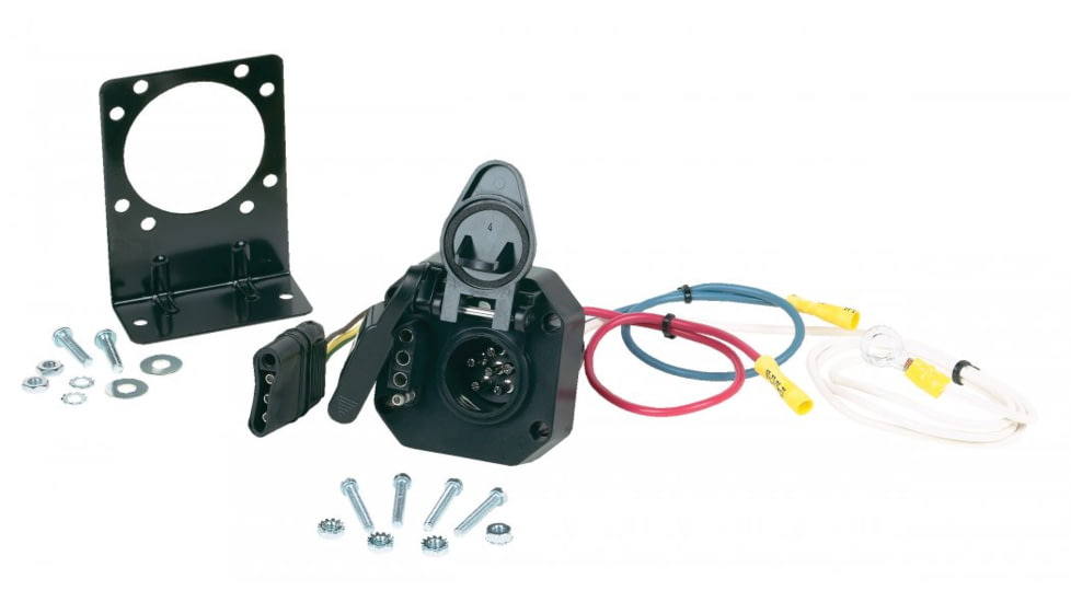 Hopkins Towing Solutions Multi Tow 4 Flat To 6 Round And 4 Flat Adapter, 47175