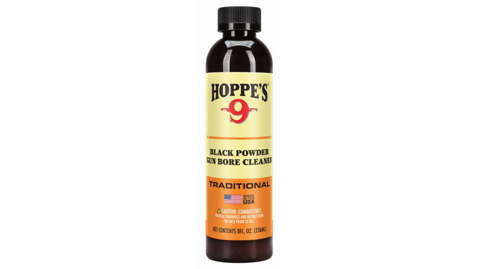Hoppe's 9 Plus Black Powder Solvent &amp; Patch Lubricant Bottle, 8 oz, 999