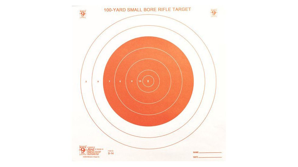 Hoppes'9 100 yard Small Bore Rifle Target