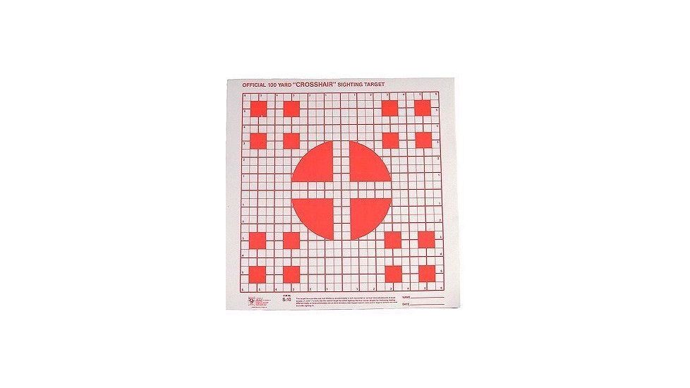 Hoppes 100 yd. Multiple Crosshair Sighting Target 14x14 100 PK S10B