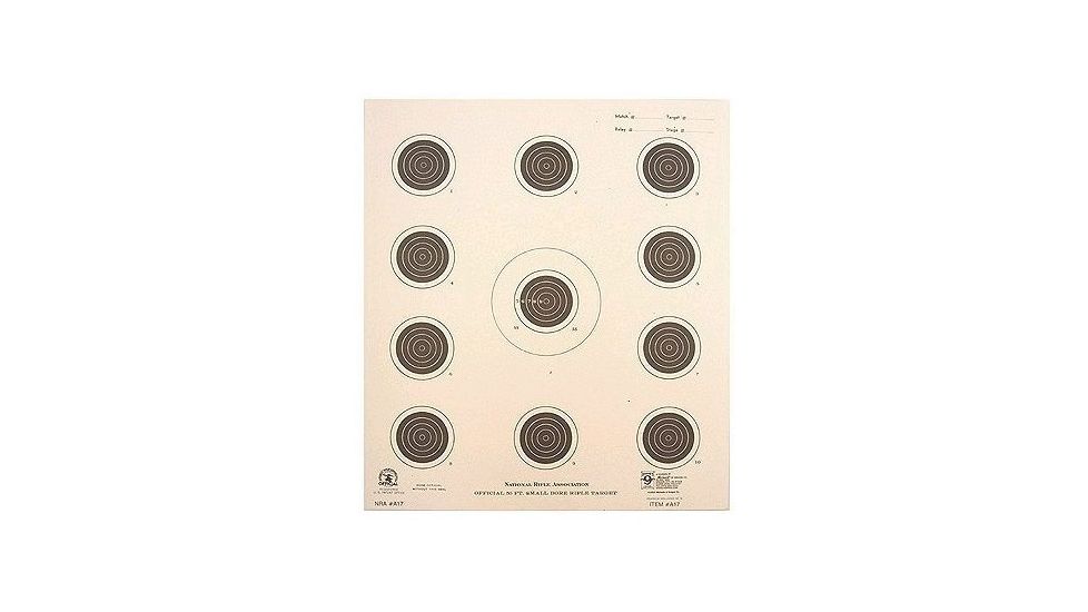 Hoppes 50 ft 11 Bulls 10 1/2x12 Target A17
