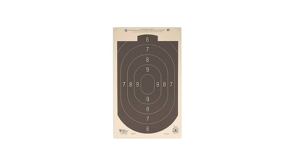 Hoppe's 50 ft Rapid Fire Silhouette 12x20 Target B24