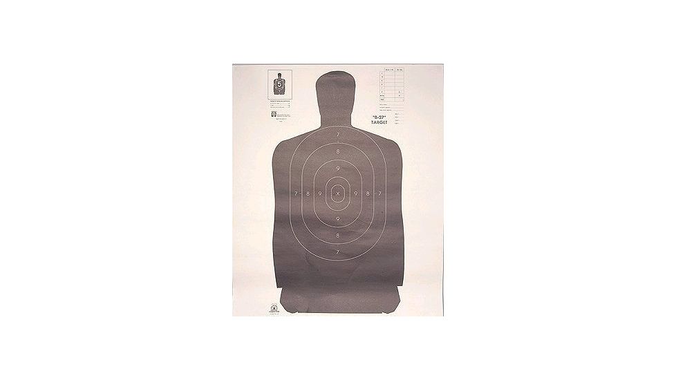 Hoppe's Police Silhouette 35 X 45 Paper Targets - 100PK B27B
