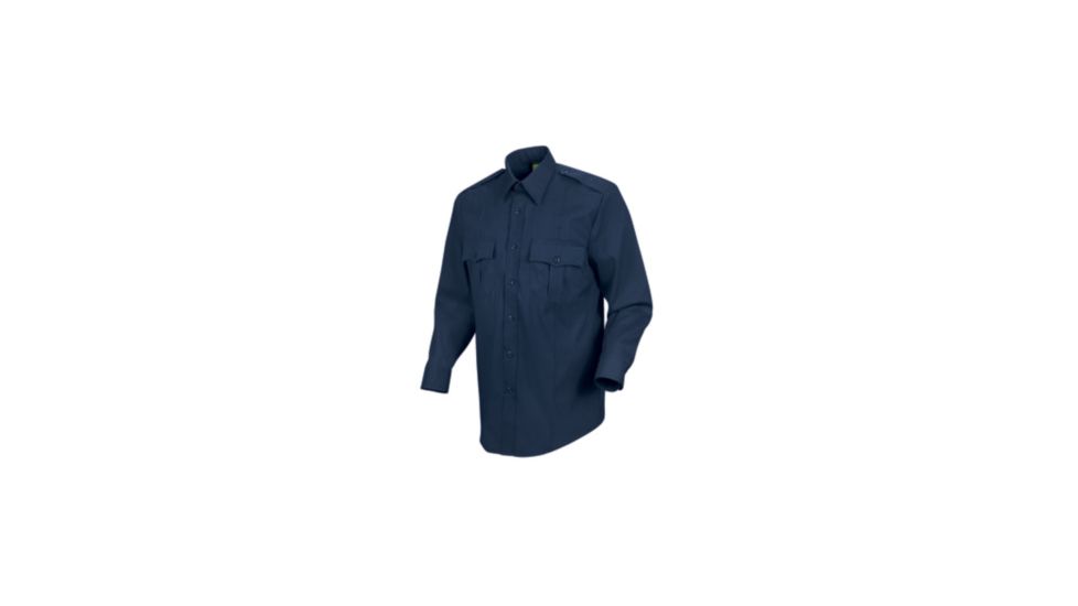 Horace Small New Dimension Stretch Poplin Shirt , Dark Navy, 17535 HS111217535