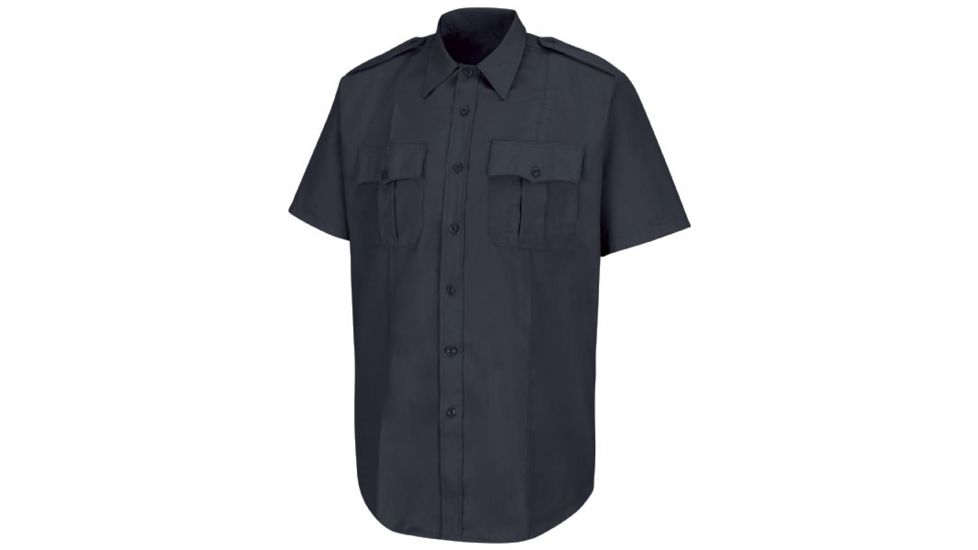 Horace Small New Dimension Stretch Poplin Shirt , Dark Navy, SS155 HS1208SS155