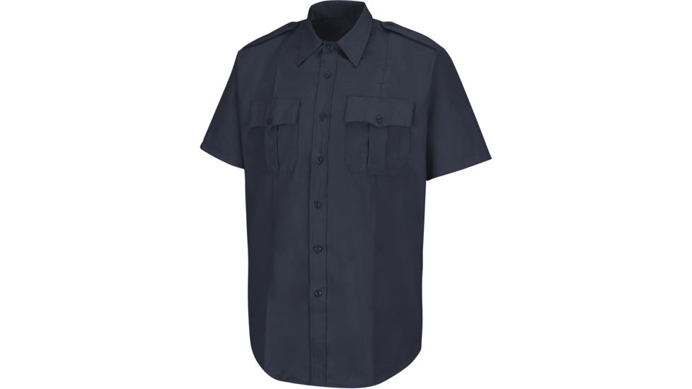 Horace Small New Dimension Stretch Poplin Shirt , Dark Navy, SS205 HS1208SS205