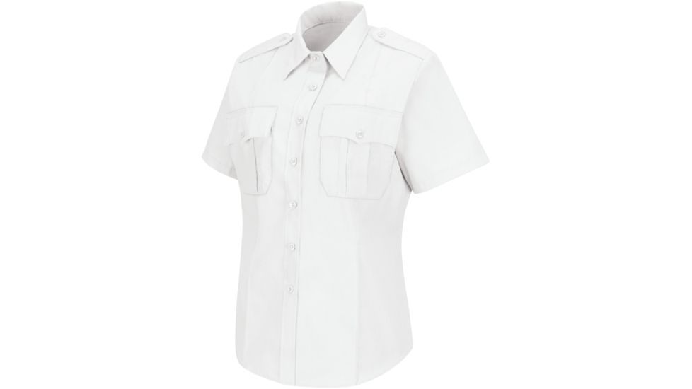 Horace Small New Dimension Stretch Poplin Shirt , White, SSXL HS1270SSXL
