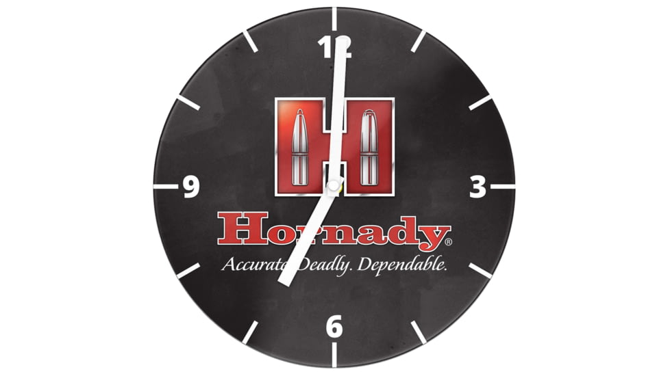 Hornady H Clock, 18in Diametr, Black/Red, 99146