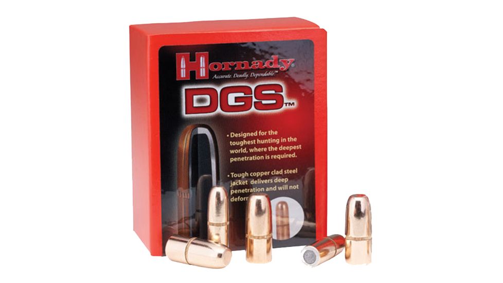 Hornady 4507 DGS 45 Caliber .458 500 GR Full Metal Jacket Round Nose 50 Box