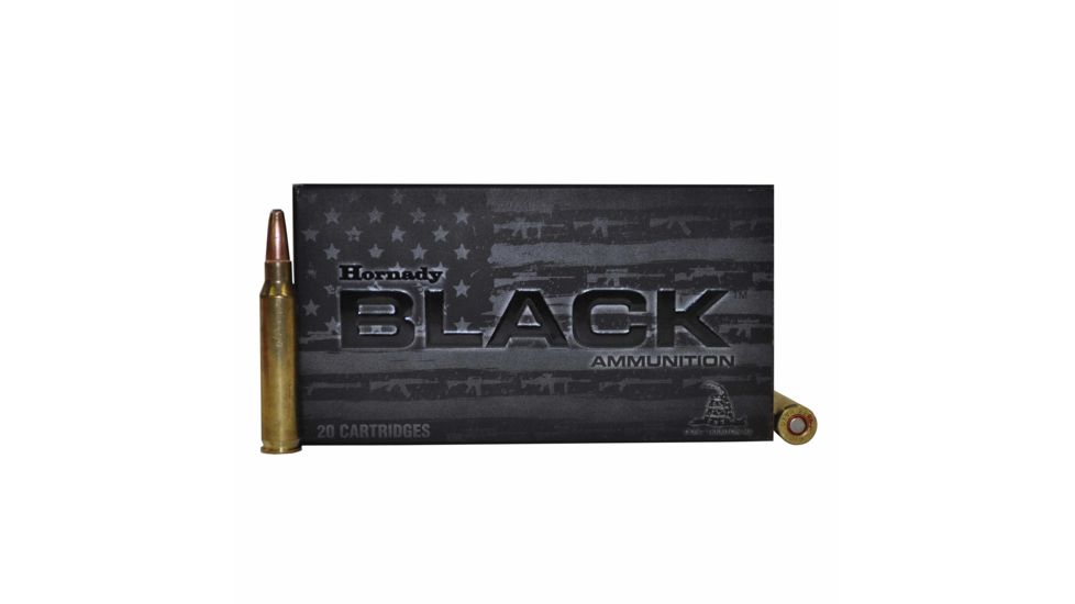 Hornady BLACK 5.56x45mm NATO 75 grain InterLock HD SBR Brass Cased Centerfire Rifle Ammo, 20 Rounds, 81296