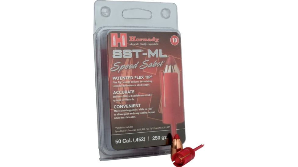 Hornady .50cal Saboted Bullet .45 250gr Sst 10-count