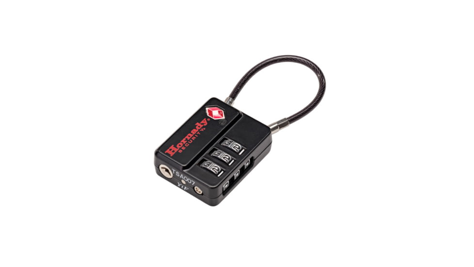 Hornady 96023 Flex Micro TSA Lock Open W/ Combination Black
