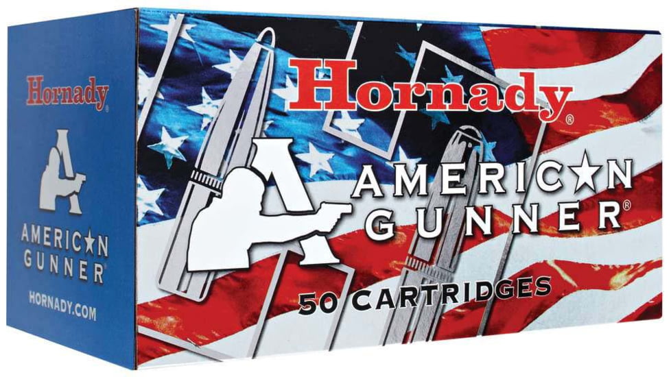 Hornady American Gunner 7.62x39mm 123 grain Hollow Point Brass Cased Centerfire Rifle Ammo, 50 Rounds, 80786