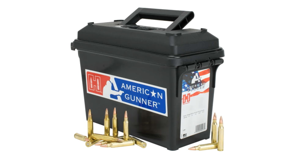 Hornady American Gunner Rifle Ammo 5.56 NATO 55 gr HP 3240 fps 247/ct, 80279