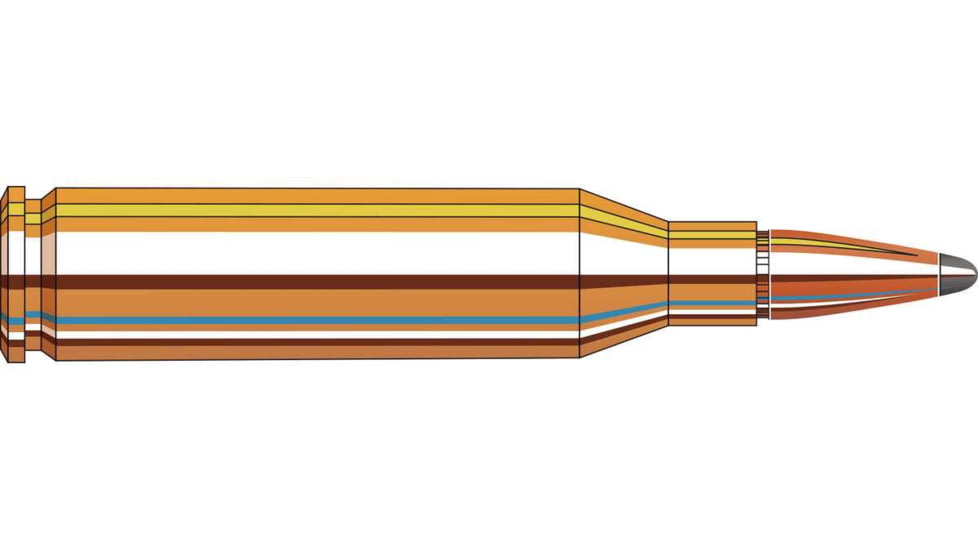 Hornady American Whitetail .243 Winchester 100 grain InterLock Boat-Tail SP Brass Cased Centerfire Rifle Ammo, 20 Rounds, 8047