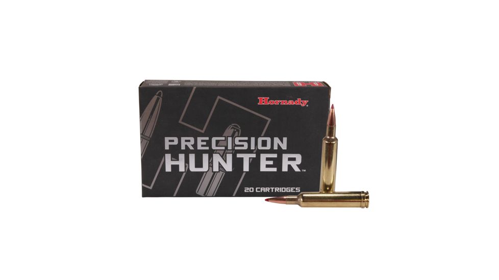Hornady Precision Hunter .257 Weatherby Magnum 110 grain Extremely Low Drag - eXpanding Brass Cased Centerfire Rifle Ammo, 20 Rounds, 81364