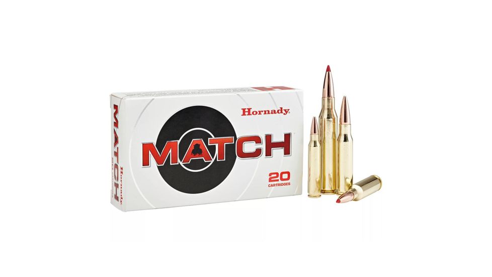 Hornady Match .260 Remington 130 grain Extremely Low Drag Match Brass Cased Centerfire Rifle Ammo, 20 Rounds, 8553