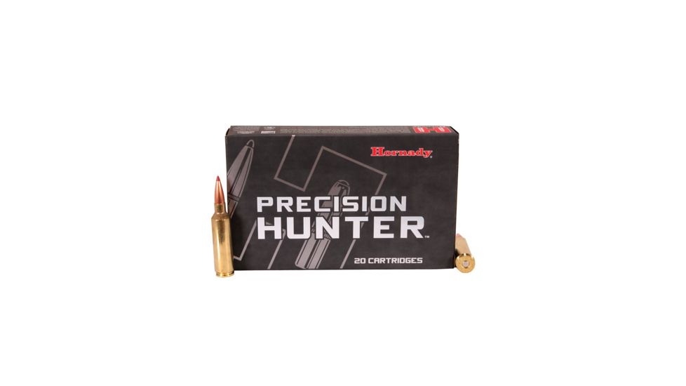 Hornady Precision Hunter .270 Winchester Short Magnum 145 grain Extremely Low Drag - eXpanding Brass Cased Centerfire Rifle Ammo, 20 Rounds, 80558