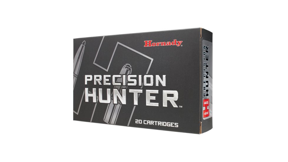 Hornady Precision Hunter .280 Remington Ackley Improved 162 grain Extremely Low Drag - eXpanding Brass Cased Centerfire Rifle Ammo, 20 Rounds, 85586