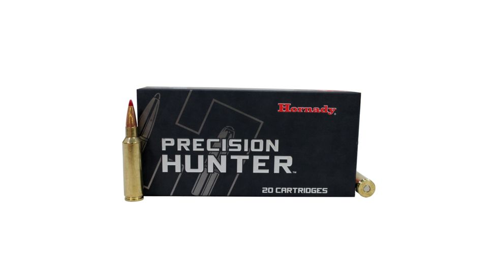Hornady Precision Hunter .300 Winchester Short Magnum 200 grain Extremely Low Drag - eXpanding Brass Cased Centerfire Rifle Ammo, 20 Rounds, 82208
