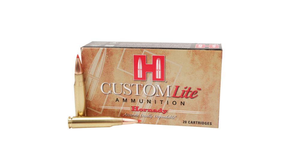 Hornady Custom .308 Winchester 125 grain Super Shock Tip Brass Cased Centerfire Rifle Ammo, 20 Rounds, 80866