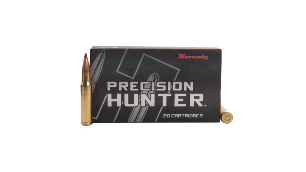 Hornady Precision Hunter .308 Winchester 178 grain Extremely Low Drag - eXpanding Brass Cased Centerfire Rifle Ammo, 20 Rounds, 80994