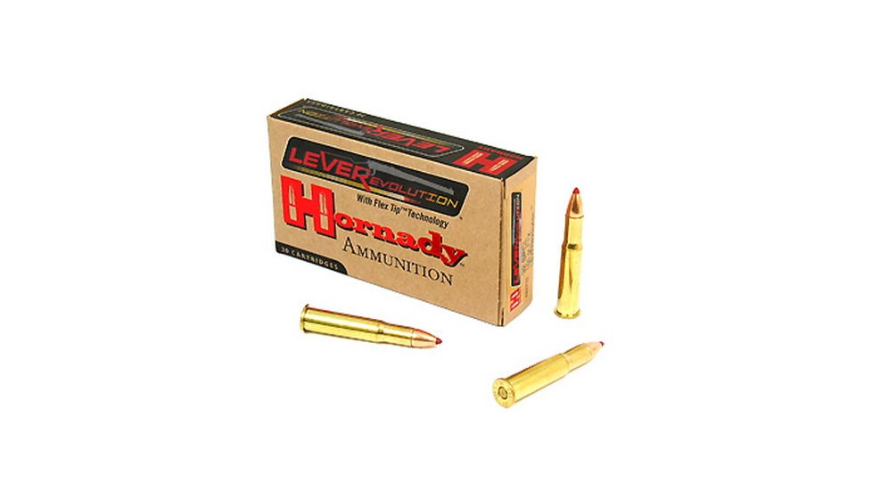 Hornady LEVERevolution .32 Winchester Special 165 grain Flex Tip eXpanding Brass Cased Centerfire Rifle Ammo, 20 Rounds, 82732