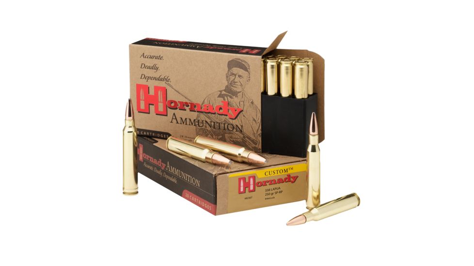 Hornady Ammo 338 Lapua Mag 250gr Sp/20 82307