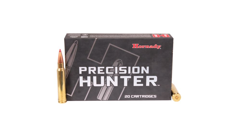 Hornady Precision Hunter .338 Win Mag 230 grain Extremely Low Drag - eXpanding Brass Cased Centerfire Rifle Ammo, 20 Rounds, 82222