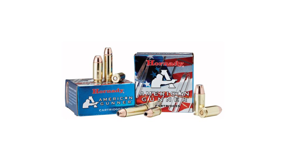 Hornady American Gunner .357 Magnum 125 grain eXtreme Terminal Performance Brass Cased Centerfire Pistol Ammo, 25 Rounds, 90504